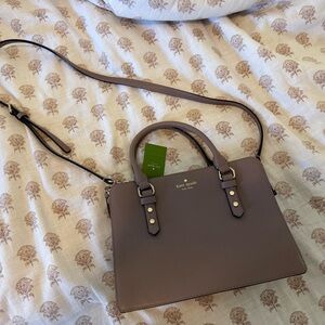 Kate Spade Taupe Satchel Bag